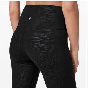 Lululemon Stride Emboss Black Align Leggings
